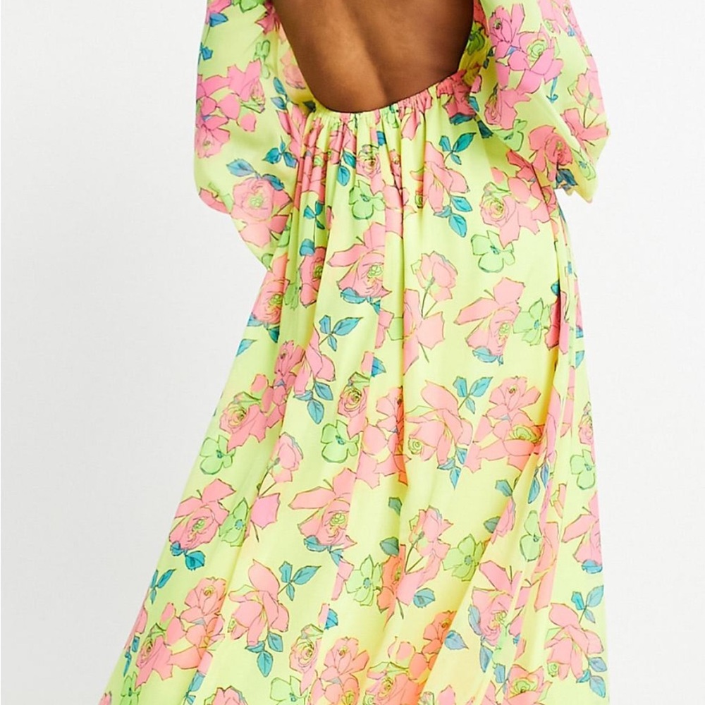 ASOS open back maxi dress
